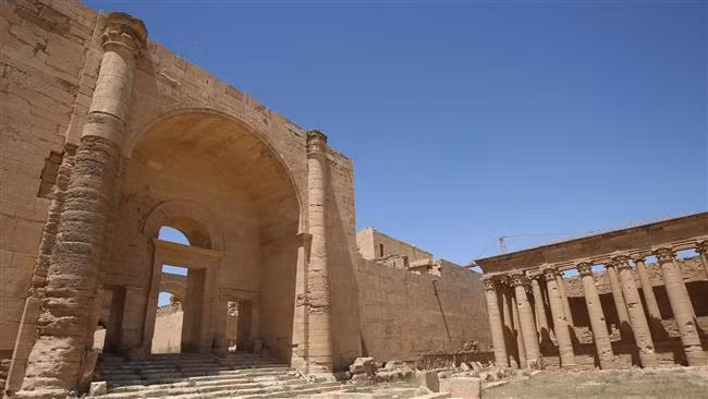 Thành phố cổ Hatra trong bức ảnh chụp ngày 27/4. Ảnh: PressTV.