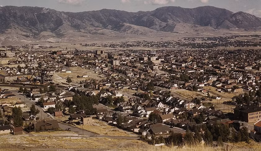 Quang cảnh thành phố Butte, bang Montana.
