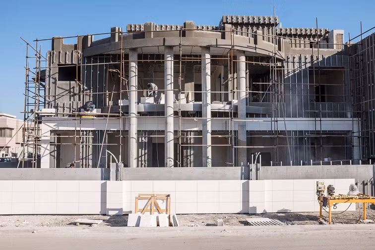 Tòa biệt thự khác đang trong quá trình xây dựng. Ảnh: WP.