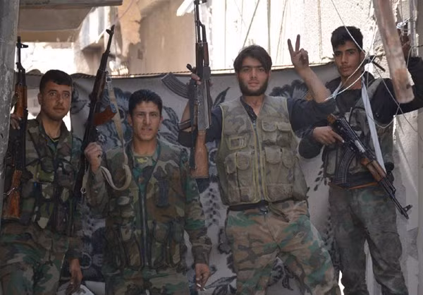 Lực lượng chính phủ Damascus luôn hừng hực khí thế chiến đấu. Ảnh: FNA.