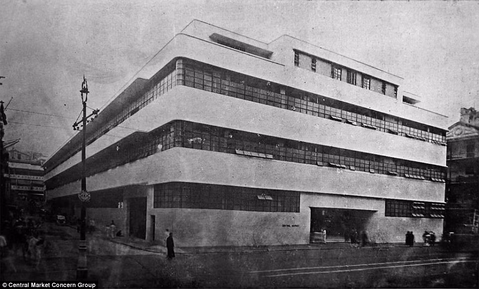 Hình ảnh tòa nhà Central Market trong quá khứ. (Nguồn ảnh: Daily Mail).