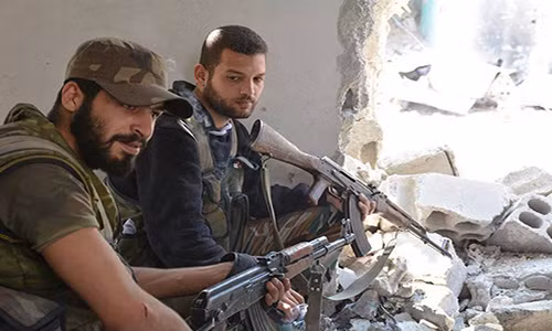 Các binh sĩ Syria trên chiến trường. Ảnh: FNA.