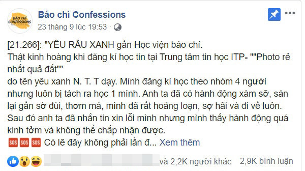 Cong an xac minh vu nu sinh to bi chu trung tam tin hoc sam so