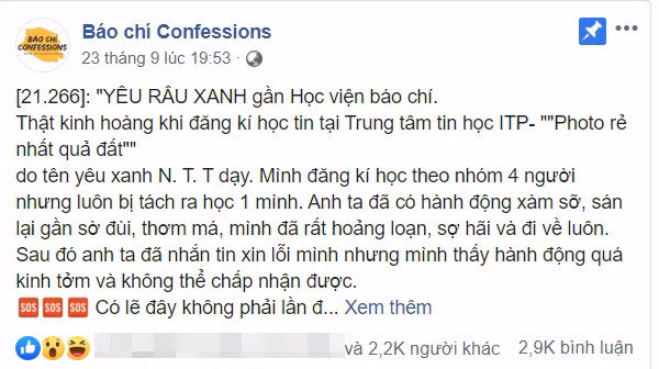 Cong an xac minh vu nu sinh to bi chu trung tam tin hoc sam so