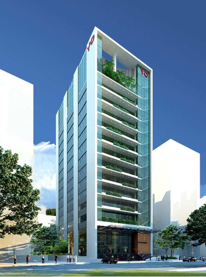 Công ty CP đầu tư Lạc Hồng đã thuê một Công ty của Nhật để thiết kế và lấy tên công trình là “Tòa nhà YO” - ý nghĩa là "Vầng thái dương" theo tiếng Nhật. Tháng 11/2010, dự án "Tòa nhà YO" được khởi công xây dựng, cao 17 tầng, 1 tầng hầm và 1 tầng kỹ thuật, diện tích sàn là 10.000 m2, tổng mức đầu tư là 135 tỷ đồng.