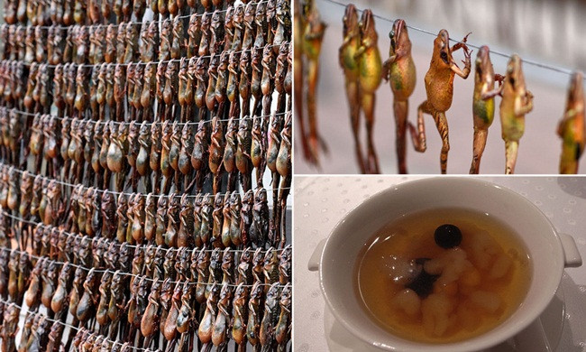 Chủ cửa hàng cho hay: "Phương pháp treo có thể đảm bảo hasma có chất lượng tốt nhất".