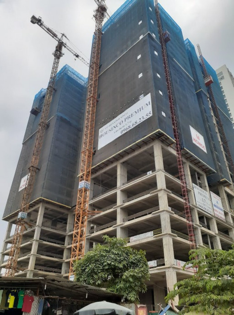 Tam dung thi cong du an Housinco Premium Tan Trieu, chuyen ho so sang CA Ha Noi