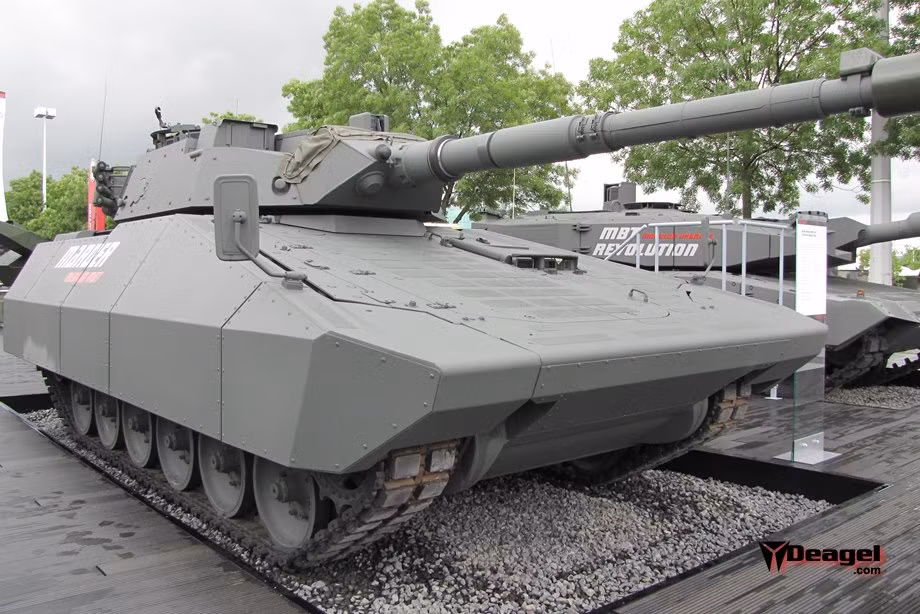 Mẫu xe tăng hạng trung Marder RI được phát triển trên khung gầm xe chiến đấu bộ binh Marder Revolution và trang bị tháp pháo HITFACT II của hãng Leonardo (tên gọi cũ là Oto Melara, Italy). Nguồn ảnh: Deagel