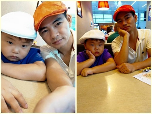 Xuân Bắc đo độ 'oải' cùng con trai: “Con ơi mình đi đâu thế!? Sáng sớm hai bố con oải quá. Bi… Come on!”