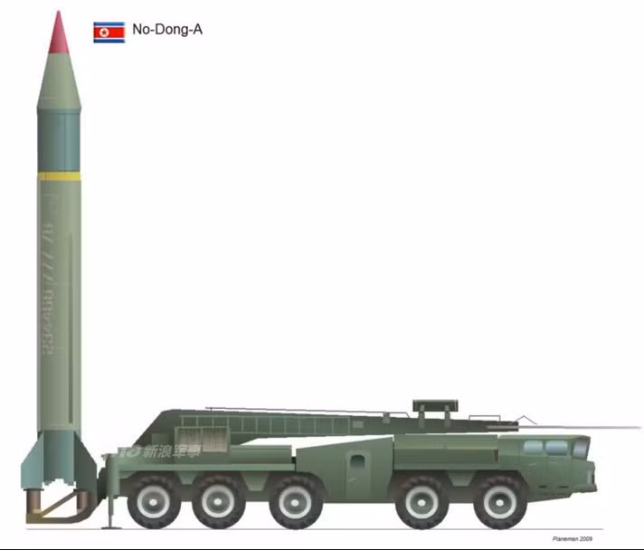 Loại tên lửa còn lại - Nodong thực ra cũng là phiên bản cải tiến sâu từ mẫu Scud của Liên Xô, nhưng có nhiều thay đổi giúp tăng tầm bắn, cải thiện độ chính xác.