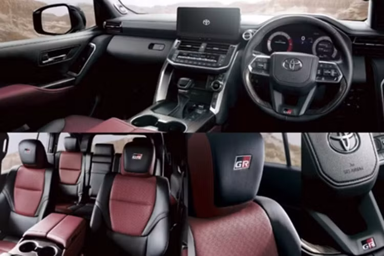 Cung cấp sức mạnh cho Land Cruiser 300 2025 vẫn là hai tùy chọn động cơ quen thuộc: xăng V6 3.5L tăng áp kép và diesel V6 3.3L. Cả hai đều kết hợp với hộp số tự động 10 cấp và hệ dẫn động 4 bánh toàn thời gian.