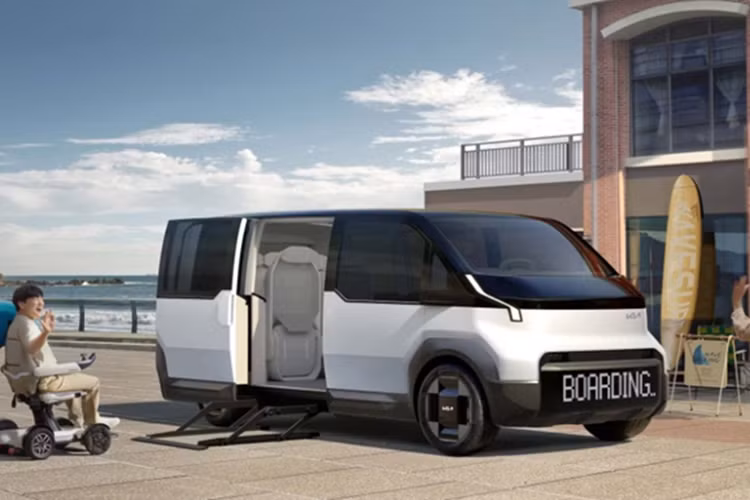  Kia PV5 Kia PV5 là một chiếc xe van từng được hãng xe Hàn Quốc giới thiệu dưới dạng xe concept tại CES 2024. Tùy thuộc vào nhu cầu sử dụng, PV5 có thể biến thành xe chở khách, chở hàng hoặc xe cắm trại. Điểm đặc biệt nhất của những mẫu xe này là khả năng tùy biến khoang sau.