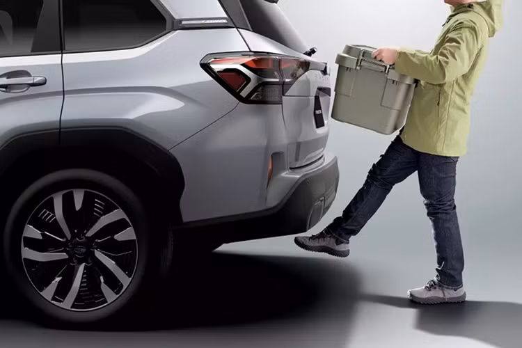 Họa tiết lục giác tiếp tục xuất hiện bên trong xe, ở những khu vực như cửa gió điều hòa, chân cần số và tapi cửa. Màn hình cảm ứng trung tâm cửa xe được đặt dọc với kích thước 11,6 inch, tích hợp điều khiển điều hòa.