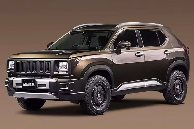 Trước thềm triển lãm, DAMD đã tung ảnh, hé lộ trước một số siêu phẩm. Bản độ ấn tượng nhất là chiếc Honda WR-V Reverb độ độc lạ được tinh chỉnh theo kiểu dáng của Jeep Cherokee XJ.