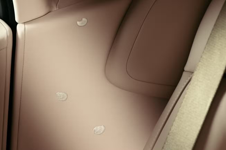 Chiếc xe còn sử dụng kỹ thuật thêu hoa anh đào ba chiều, lần đầu tiên áp dụng trên Rolls-Royce. Kỹ thuật này xếp lớp chỉ để tạo cấu trúc tự đứng, sau đó mỗi cánh hoa được định hình bằng tay và khâu cố định. Phần thêu ba chiều kết hợp với thêu truyền thống tạo sự khác biệt về hình ảnh, tăng tính nổi bật cho nội thất.