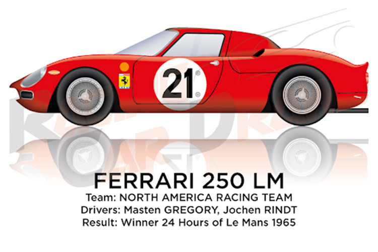 Chủ nhân chiếc siêu xe Ferrari 250 LM đã đưa nó vào hàng ngũ Đội đua xe Bắc Mỹ của mình, được người hâm mộ đua xe biết đến nhiều hơn với cái tên NART, tạo tiền đề cho chặng đua huyền thoại của nó.