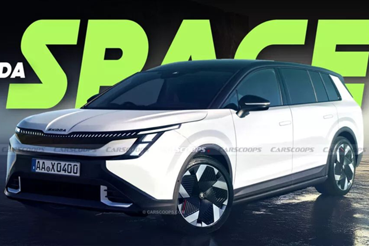 Skoda Space EV chay gan 600km/lan sac, 