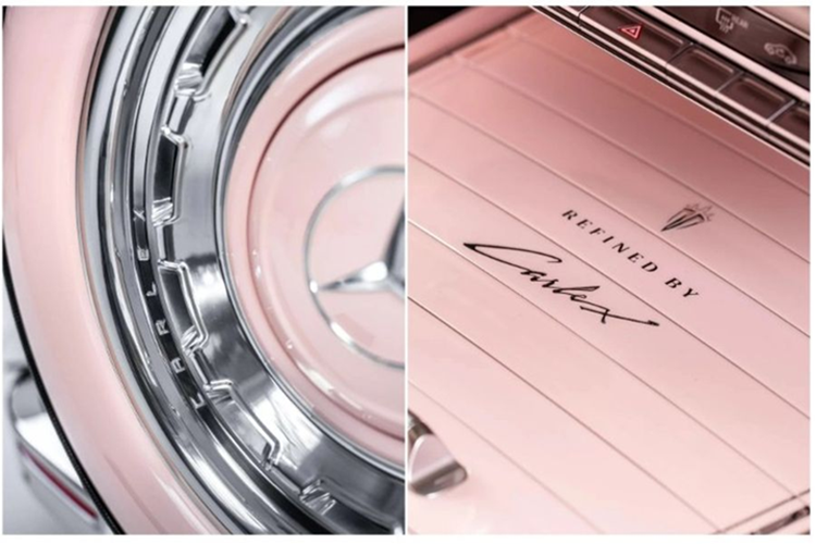 Khác với nhiều bản độ G-Class tập trung vào vẻ hầm hố, Carlex Rose Vintage hướng đến sự nhẹ nhàng và hoài cổ. Màu hồng phấn cùng thiết kế retro tạo nên một chiếc G-Wagen độc đáo, phù hợp với những ai yêu thích sự phá cách. 