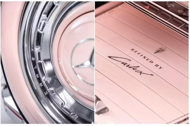 Khác với nhiều bản độ G-Class tập trung vào vẻ hầm hố, Carlex Rose Vintage hướng đến sự nhẹ nhàng và hoài cổ. Màu hồng phấn cùng thiết kế retro tạo nên một chiếc G-Wagen độc đáo, phù hợp với những ai yêu thích sự phá cách. 