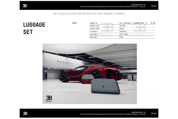 Trong số các tùy chọn cá nhân hóa, nổi bật nhất là lớp sơn ngoại thất kết hợp giữa hai tông màu Matt Vermillion Carbon và Matt Red, có giá lên tới 360.000 USD (tương đương 9,36 tỷ đồng), thậm chí đắt hơn một chiếc Ferrari 296 GTB mới.