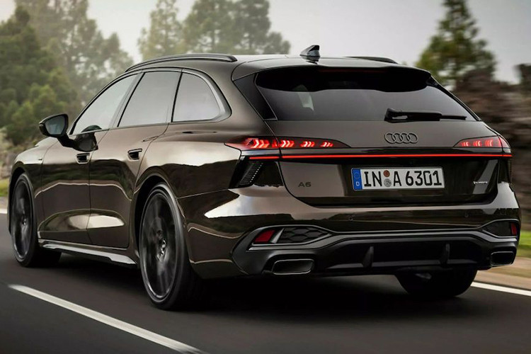 Với hệ số cản là 0,25, Audi A6 2025 bản wagon sử dụng động cơ đốt trong có tính khí động học tốt nhất từ trước đến nay. Audi A6 2025 có kích thước chiều dài 4,99m, rộng 1,88m và chiều dài cơ sở 2,927m đảm bảo không gian cho người ngồi thoải mái.