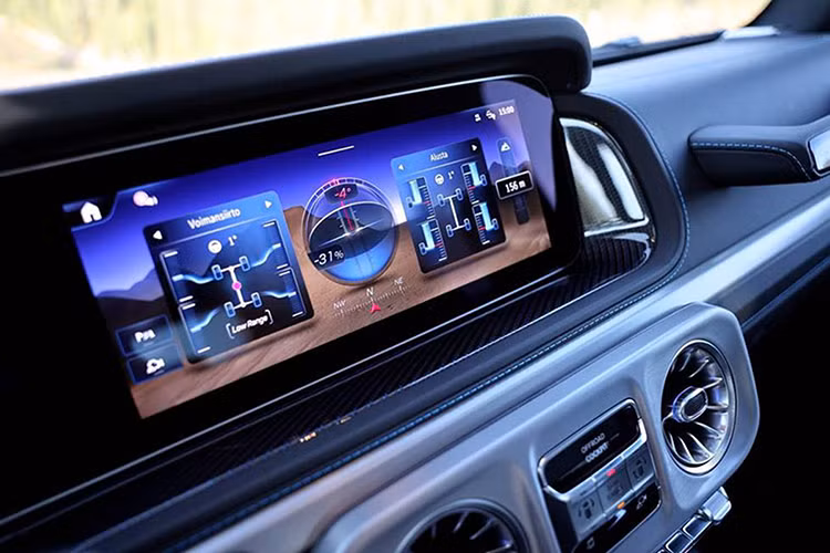 Là mẫu SUV tập trung vào khả năng off-road, không ngạc nhiên khi Mercedes-Benz G580 sở hữu hàng loạt công nghệ hỗ trợ lái tân tiến. Trong đó, đáng chú ý nhất là tính năng G-turn, cho phép xe quay 90 độ tại chỗ trong 1 giây, quay 360 độ trong 5 giây và có thể quay liên tiếp 2 vòng.