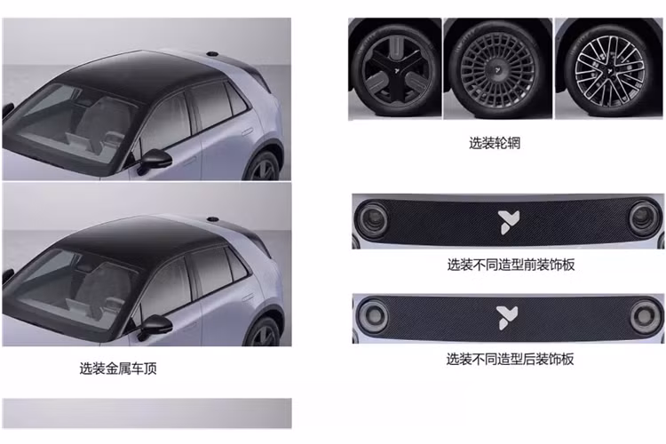 Nó có phần nhô ra nhỏ lần lượt là 680 và 708 độ. Góc tiếp cận và góc thoát của xe là 21 và 26 độ. Để rõ ràng hơn, Nio Firefly EV 2025 mới ngắn hơn 287 mm so với BYD Dolphin dành cho thị trường châu Âu. Về kích thước, nó gần bằng Renault Sandero. Với kích thước nhỏ gọn của mình, Firefly EV chạy trên bánh xe 18 inch, kích thước lốp 215/50 khá lớn.