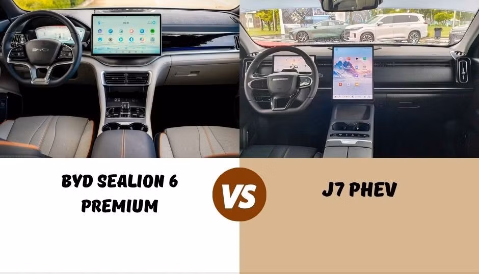 Jeacoo J7 PHEV va BYD Sealion 6 - xe 