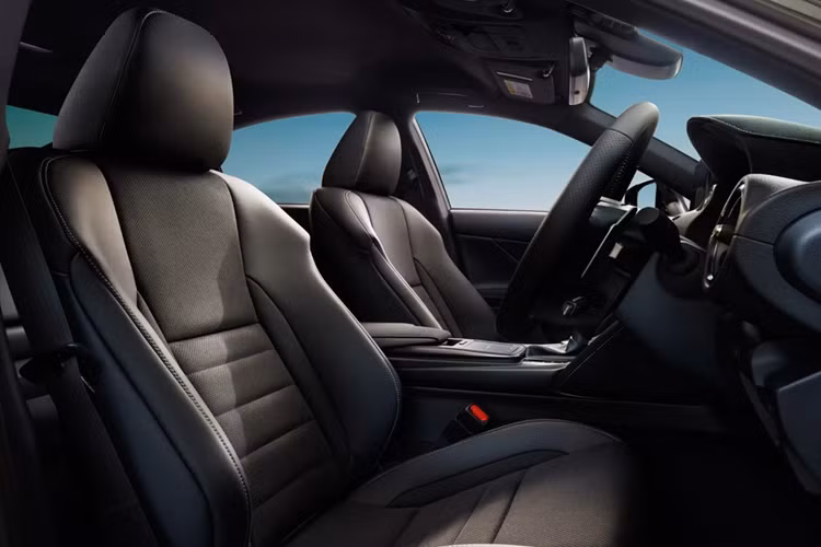 Ghế ngồi sử dụng chất liệu da Ultrasuede màu đen có tích hợp sưởi và thông gió.