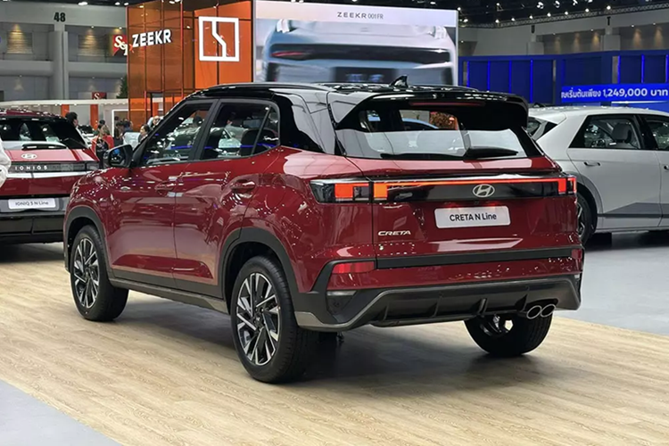 Tại thị trường Thái Lan, Hyundai Creta N Line 2025 dùng động cơ xăng SmartStream 4 xi-lanh, dung tích 1.5L, tạo ra công suất tối đa 115 mã lực tại tua máy 6.300 vòng/phút và mô-men xoắn cực đại 144 Nm tại tua máy 4.500 vòng/phút giống bản thường. Động cơ kết hợp với hộp số tự động biến thiên vô cấp IVT và hệ dẫn động cầu trước.
