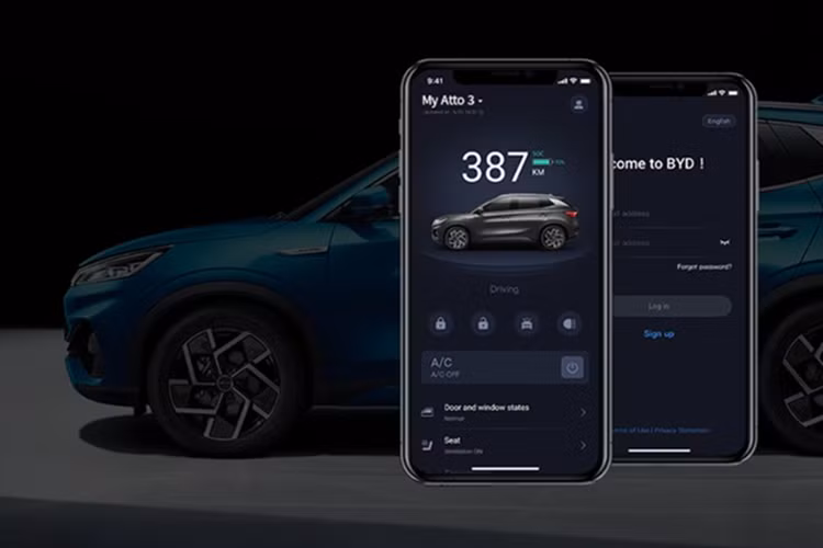 BYD Việt Nam thu phí sử dụng ứng dụng điều khiển ôtô từ xa BYD Viet Nam thu phi su dung ung dung dieu khien oto tu xa