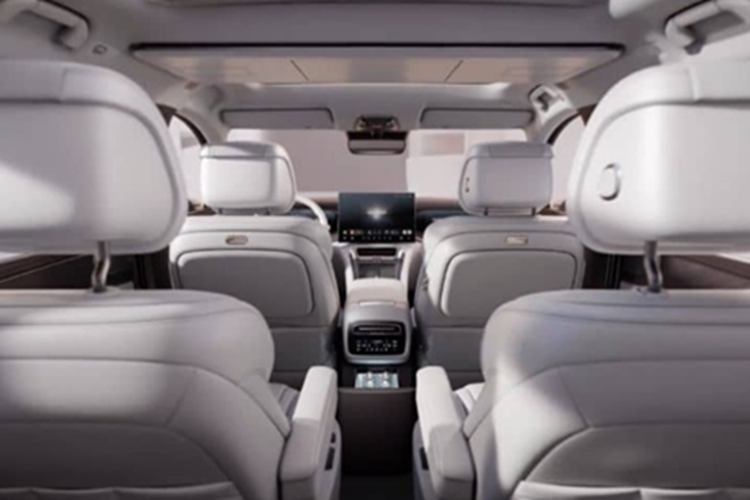 Xe cũng có cần số điện tử và bảng sạc không dây kép. Ngoài ra, xe còn được trang bị màn hình gắn trên trần xe, tủ lạnh và cửa sổ trời toàn cảnh. Tại thị trường Trung Quốc, Denza N9 EV được trang bị 3 động cơ điện cho tổng công suất là 952 mã lực.