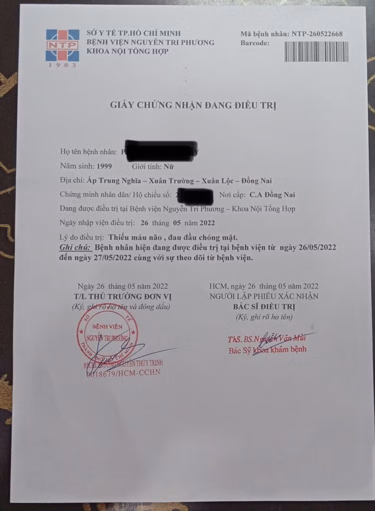 Giay kham suc khoe lai xe cua Benh vien Nguyen Tri Phuong bi lam gia-Hinh-5