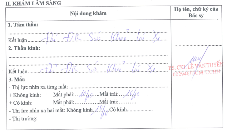 Giấy khám sức khỏe lái xe của Bệnh viện Nguyễn Tri Phương bị làm giả - Hình 4 Giay kham suc khoe lai xe cua Benh vien Nguyen Tri Phuong bi lam gia-Hinh-4