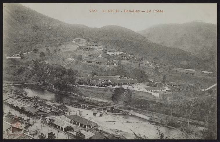 Thị trấn Bảo Lạc ở Cao Bằng. Ảnh: Rmn.fr.