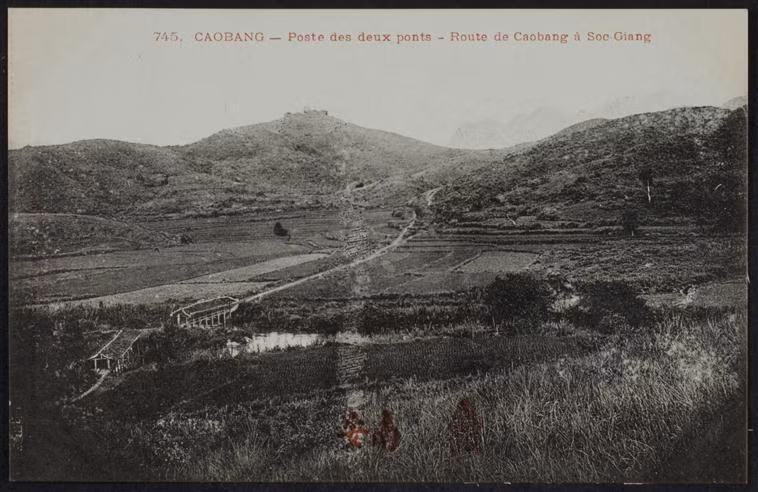 Khung cảnh trên tuyến đường Cao Bằng - Sóc Giang. Ảnh: Rmn.fr.