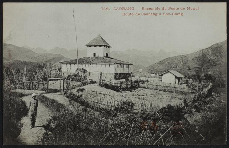 Đồn Moxat, trên đường từ thủ phủ Cao Bằng đến cửa khẩu Sóc Giang. Ảnh: Rmn.fr.