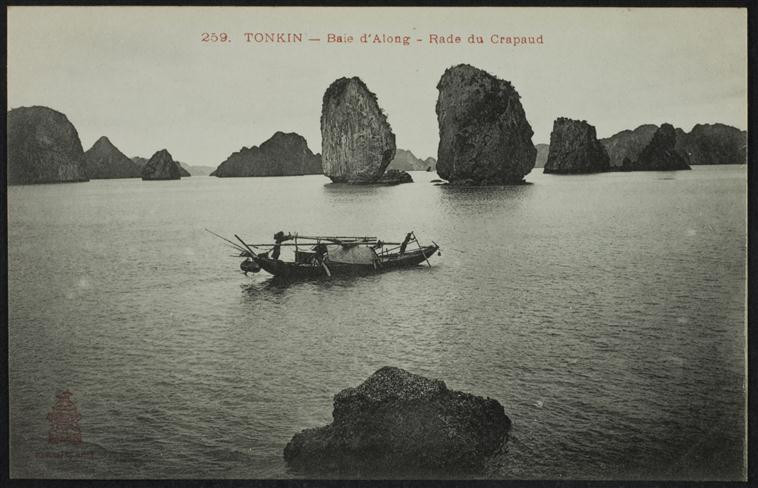Khu vực được người Pháp gọi là "Vũng Cóc" (Rade du Crapaud) ở vịnh Hạ Long. Ảnh: Rmn.fr.