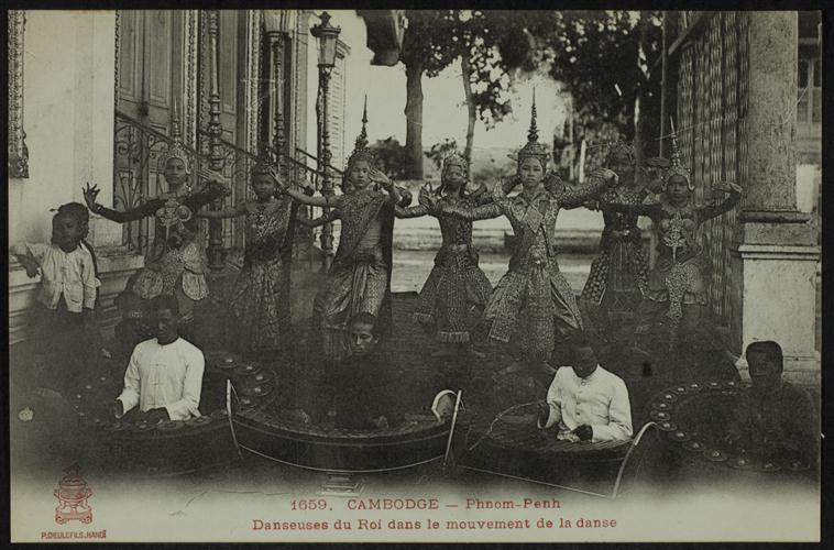 Buổi biểu diễn của dàn nhạc Hoàng gia Campuchia. Ảnh: Photo.rmn.fr.