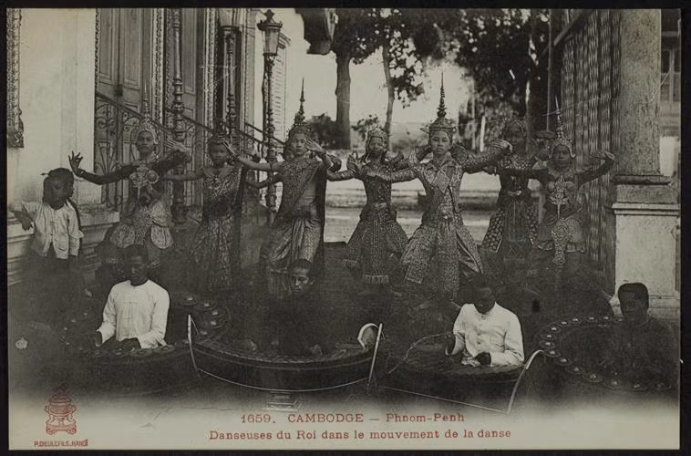 Buổi biểu diễn của dàn nhạc Hoàng gia Campuchia. Ảnh: Photo.rmn.fr.