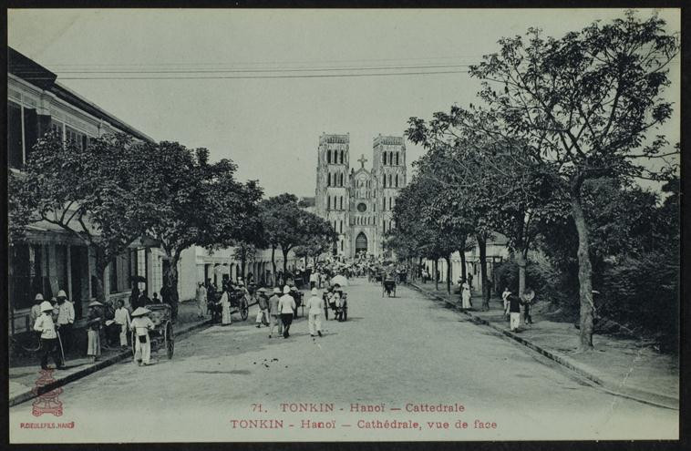 Nhà thờ chính tòa Thánh Giuse hay Nhà thờ Lớn Hà Nội. Ảnh: Rmn.fr.
