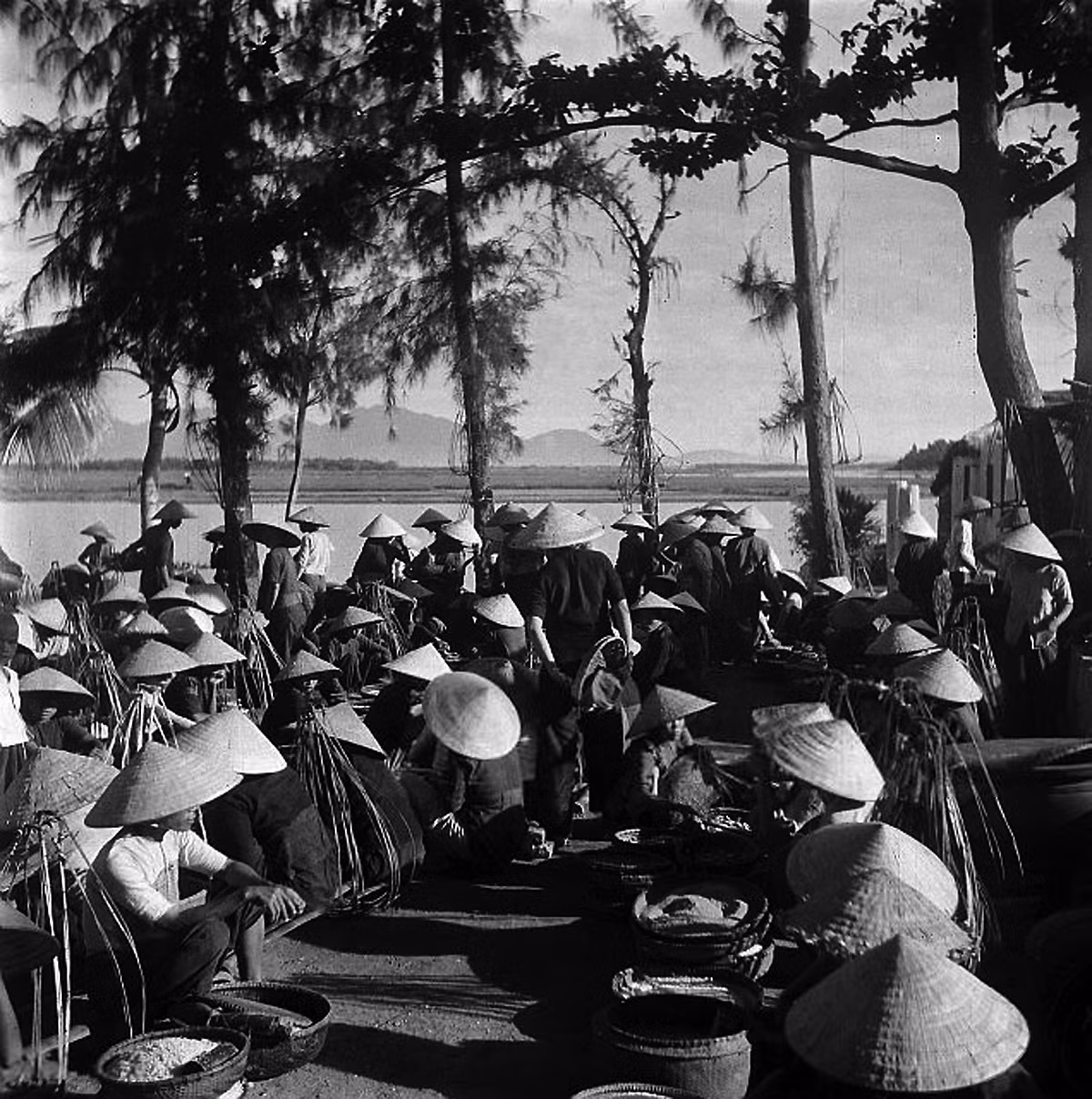Một khu chợ nông sản ở Nha Trang. Ảnh: Michel Huet/ Getty.
