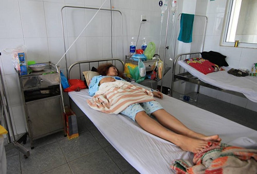 Ông Trung hành hung vợ tới mức nhập viện. Nguồn ảnh: Vietnamnet