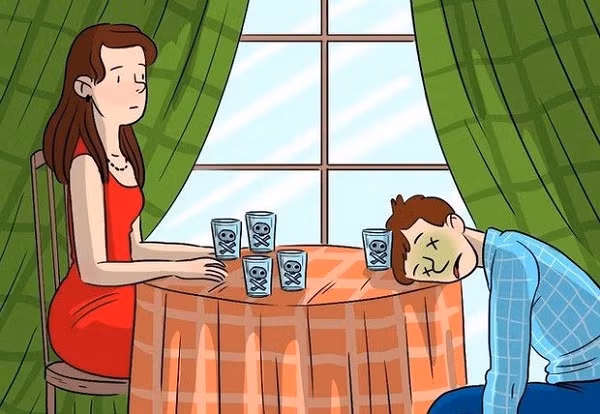 3. Người phụ nữ gọi 5 món đồ uống với đá và uống 4 đồ uống. Người đàn ông chỉ uống một món còn lại và lăn ra chết. Các bác sĩ nói rằng, tất cả các đồ uống đều bị bỏ chất độc. Tại sao người phụ nữ vẫn sống?