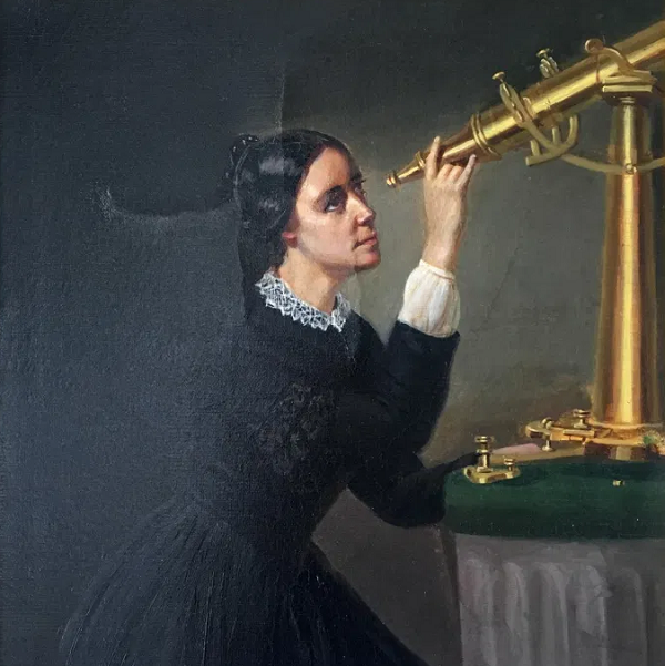 Maria Mitchell (1818 - 1889) là nhà nữ thiên văn học tài năng người Mỹ. Với những đóng góp của mình, năm 1848, bà được vua Frederick VII (Đan Mạch) trao tặng huân chương vàng có khắc dòng chữ "Non Frustra Signorum Obitus Speculamur et Ortus", nghĩa là "Quan sát những vì sao mọc rồi lặn không phải là điều vô nghĩa".