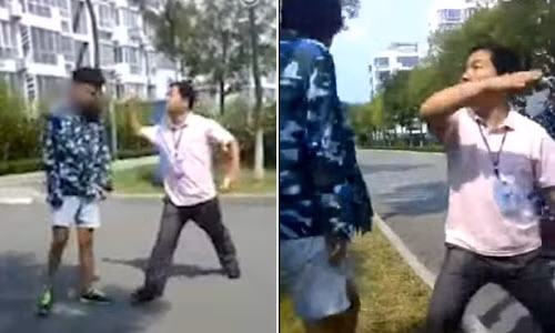 Giang vien danh dap da man nam sinh vien di muon