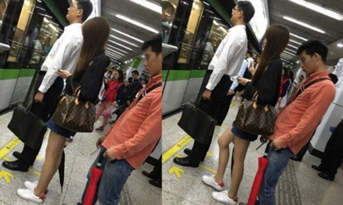 Trước đó, cư dân mạng bày tỏ phẫn nộ với nam sinh viên bị bắt quả tang chuyên chụp trộm "vùng kín" phụ nữ tại nhà ga tàu điện ngầm Century Avenue ở thành phố Thượng Hải, Trung Quốc.