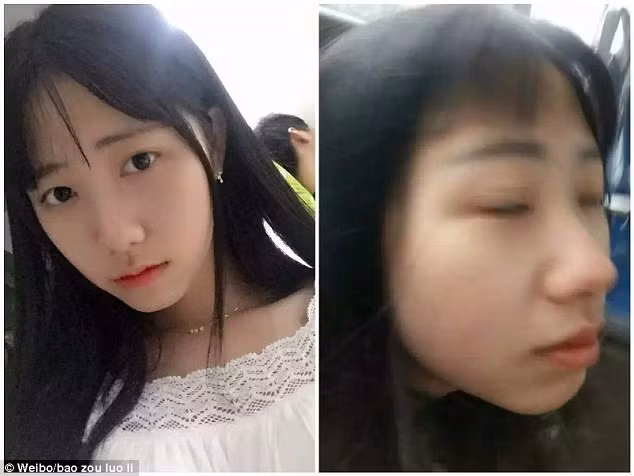 Ít ai nghĩ rằng đây là hai bức hình của cùng một cô gái.