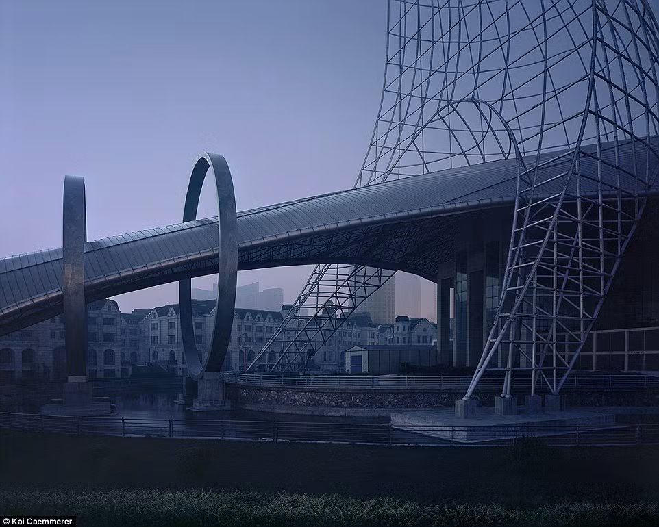 Khu đô thị Yujiapu được xây dựng với phong cách hiện đại, nhưng không thu hút được dân cư tới đây sinh sống.