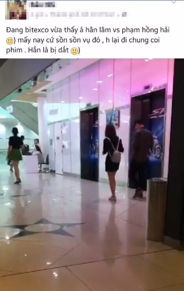 Liên tục đem chuyện tình cảm, cuộc sống gia đình không hạnh phúc lên mạng xã hội, thậm chí còn live stream cãi nhau với chồng... từ một người khá đáng thương, Á Hân dần mất đi những sự cảm thông từ bạn bè, dân mạng xã hội. Tuy nhiên sau tuyên bố đã sẵn sàng ly dị chồng, Á Hân đã một bộ phận dân mạng tung ra những bằng chứng tố cáo cô kết hợp với Phạm Hồng Hải để "dắt mũi" dân mạng, tăng sức thu hút của trang cá nhân để phục cho việc bán hàng online. Bằng chứng đầu tiên chính là đoạn clip quay ở Bitexco Sài Gòn với hai nhân vật chính được cho là Á Hân và Hồng Hải đang cùng nhau đi xem phim.